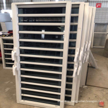 Customized beautiful design aluminum glass louver  window